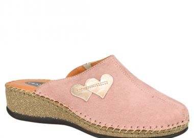 Παντόφλες γυναικείες | Δερμάτινες | Υφαντίδης | 111237 | Ροζ - Υφαντίδης - 